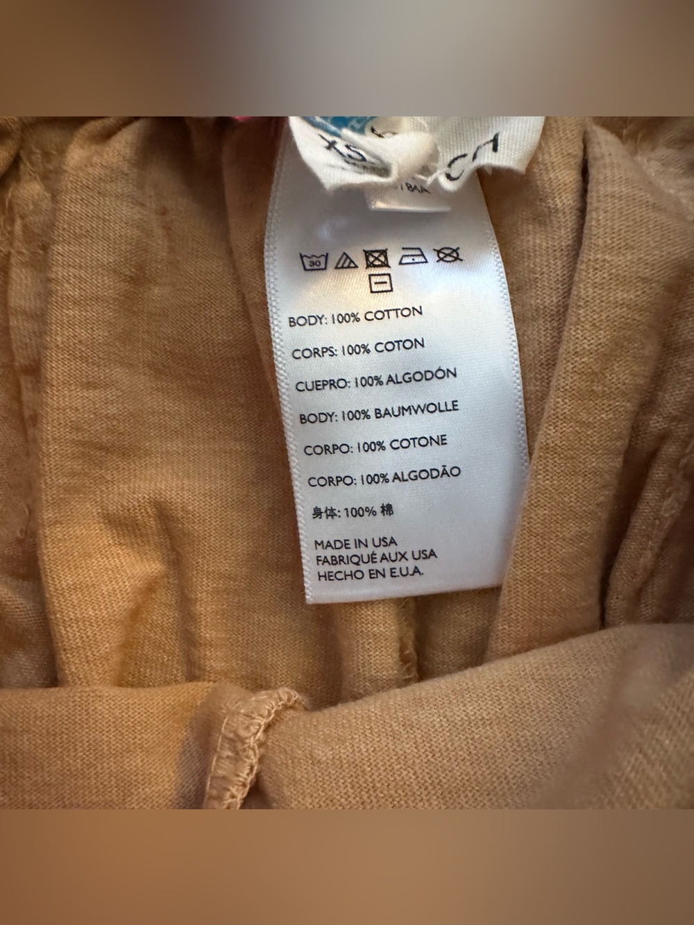 Free people Beach Tan Tie-Hem baggy loose Pants size XS elastic waist - Picture 4 of 7